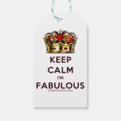 滑りやすいジョー保の穏やかな素晴らしい王冠 ギフトタグ (正面)