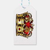 滑りやすいジョー保の穏やかな素晴らしい王冠 ギフトタグ (裏面)