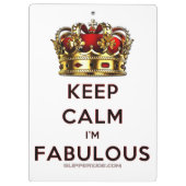 滑りやすいジョー保の穏やかな素晴らしい王冠 クリップボード (裏面)