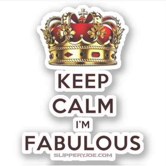 滑りやすいジョー保の穏やかな素晴らしい王冠 シール (正面)