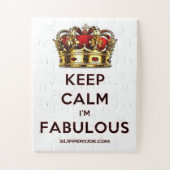 滑りやすいジョー保の穏やかな素晴らしい王冠 ジグソーパズル (縦)