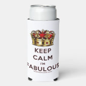 滑りやすいジョー保の穏やかな素晴らしい王冠 スリム缶クーラー (Seltzer正面)