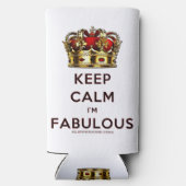 滑りやすいジョー保の穏やかな素晴らしい王冠 スリム缶クーラー (裏面)