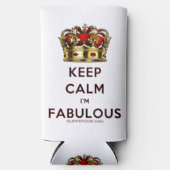 滑りやすいジョー保の穏やかな素晴らしい王冠 スリム缶クーラー (正面)