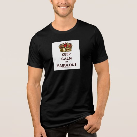 滑りやすいジョー保の穏やかな素晴らしい王冠 トライブレンドTシャツ (正面)