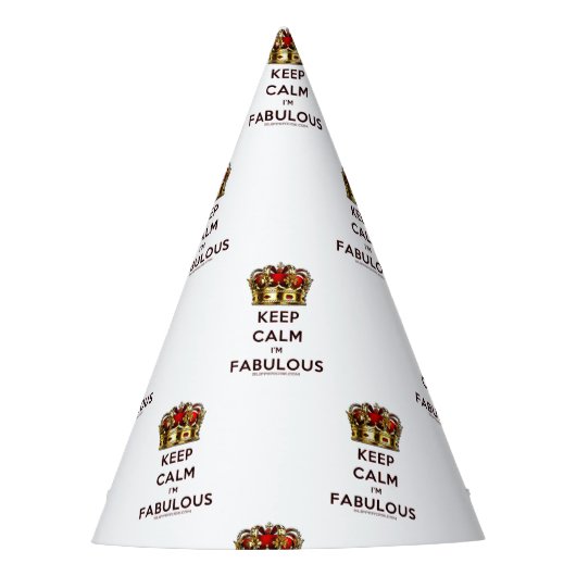 滑りやすいジョー保の穏やかな素晴らしい王冠 パーティーハット (正面)