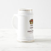 滑りやすいジョー保の穏やかな素晴らしい王冠 ビールジョッキ (正面左)