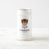 滑りやすいジョー保の穏やかな素晴らしい王冠 ビールジョッキ (中央)