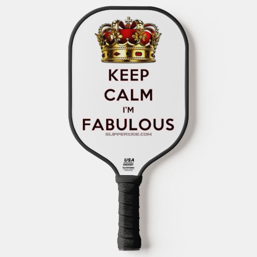 滑りやすいジョー保の穏やかな素晴らしい王冠 ピックルボールラケット (正面)