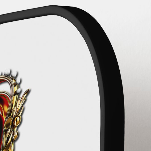 滑りやすいジョー保の穏やかな素晴らしい王冠 ピックルボールラケット (左詳細)