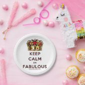 滑りやすいジョー保の穏やかな素晴らしい王冠 ペーパープレート (パーティー)