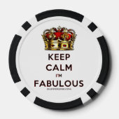 滑りやすいジョー保の穏やかな素晴らしい王冠 ポーカーチップ (裏面)