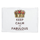 滑りやすいジョー保の穏やかな素晴らしい王冠 枕カバー (裏面)