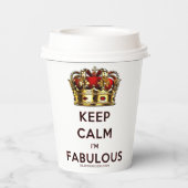 滑りやすいジョー保の穏やかな素晴らしい王冠 紙コップ (裏面)