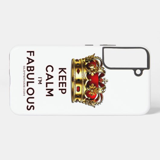 滑りやすいジョー保の穏やかな素晴らしい王冠 SAMSUNG GALAXYケース (裏面横)