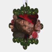 滑りやすいジョー男性の胸6パック胃むき出しの胴体 オーナメントカード (左)