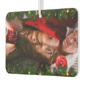 滑りやすいジョー男性の胸6パック胃むき出しの胴体 カーエアーフレッシュナー (左)