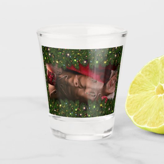 滑りやすいジョー男性の胸6パック胃むき出しの胴体 ショットグラス (正面)