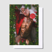 滑りやすいジョー男性の胸6パック胃むき出しの胴体 ベラム紙招待状 (オフセット)