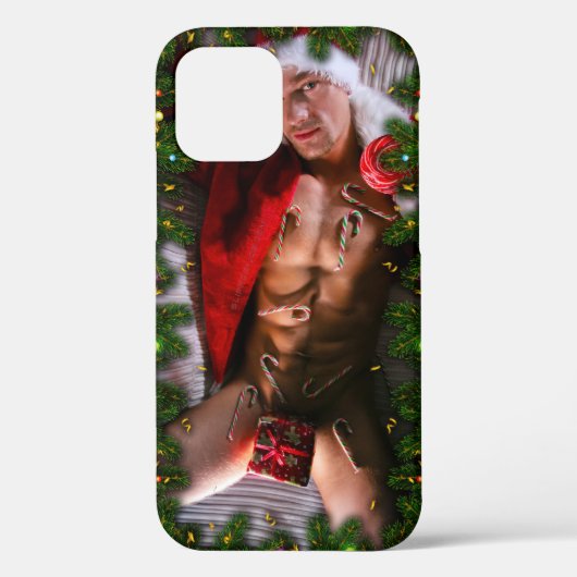 滑りやすいジョー男性の胸6パック胃むき出しの胴体 Case-Mate iPhoneケース (裏面)