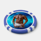 滑りやすいジョー芸術的のマ男らしン・ゲイプライドのGIF ポーカーチップ (シングル)