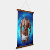 滑りやすいジョー芸術的のマ男らしン・ゲイプライドのGIF 吊り下げ型タペストリー (傾斜あり)