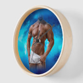 滑りやすいジョー芸術的のマ男らしン・ゲイプライドのGIF 壁時計 (傾斜)