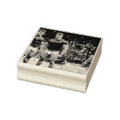 滑りやすいジョー飾の雪に覆われたクリスマスツリー ラバースタンプ (スタンプ)