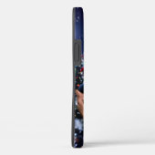 滑りやすいジョー飾の雪に覆われたクリスマスツリー Case-Mate iPhoneケース (裏面 / 右)