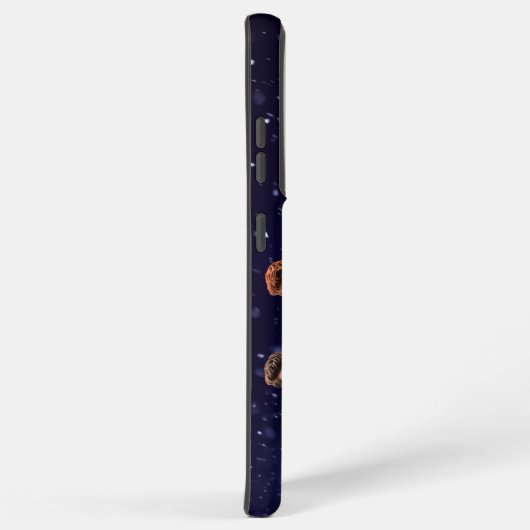 滑りやすいジョー飾の雪に覆われたクリスマスツリー SAMSUNG GALAXYケース (右側面)