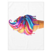 滑りやすいジョー鮮やかアイスクリームコーン、クラシックワッフル テーブルクロス (正面)