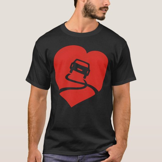 滑りやすい恋愛がおかしい Tシャツ (正面)