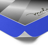 滑りやすい斜面ゾーン ポスター (角)