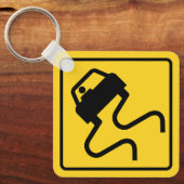 滑りやすい路面 キーホルダー (正面)