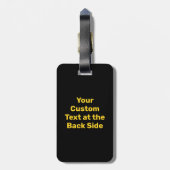 滑りやすい道路が濡れている ラゲッジタグ (裏面縦)