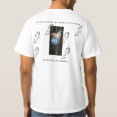 滑り易い時ぬれたシンプルT Tシャツ (裏面)