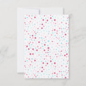 「滑り込む」誕生日パーティーありがとう サンキューカード (裏面)