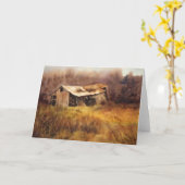 "滑り降り"国道グリーティングカード カード (黄色い花)