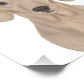 滑パーソナライズされたらかな赤のダシュンドアート フォトプリント            (角)