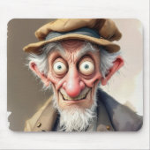 滑稽な紳士 マウスパッド (正面)