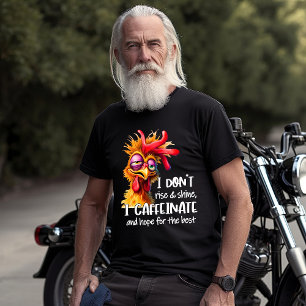 滑稽予測できなな表情をした鶏 Tシャツ