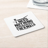 滑空ことわざ |グライダーパイロットズが大好きな贈り物 スクエアペーパーコースター (アングル)