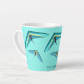 滑空つる カフェラテマグ (左アングル)