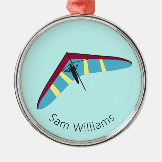 滑空つる メタルオーナメント (正面)