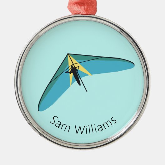 滑空つる メタルオーナメント (正面)