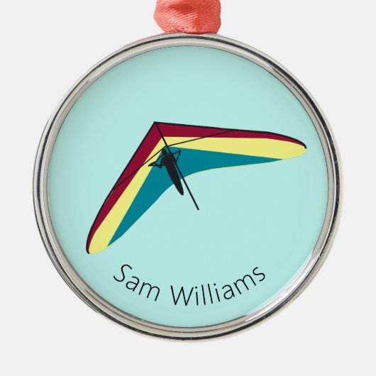 滑空つる メタルオーナメント (正面)