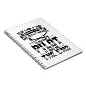 滑空機パイロット | Gliding Glide Soaring Thermal Gift ノートブック (右側)