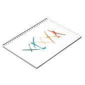 滑空機|グライダーパイロットサーマルが高まる贈り物 ノートブック (左側)