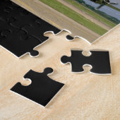 滑走するB17 Front_WWIIの右の飛行機 ジグソーパズル (側面)