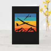 滑走用急速帆機滑空機パイロット カード (黄色い花)